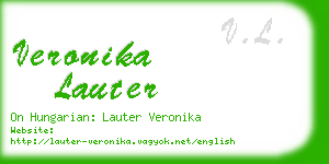 veronika lauter business card